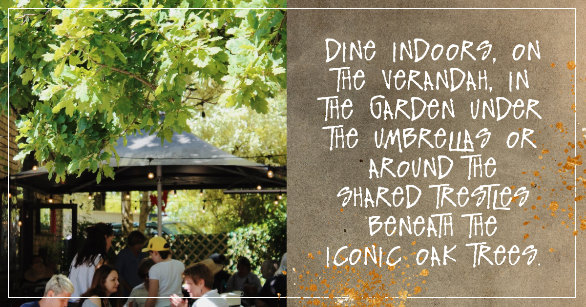 Dining Under the Oaks